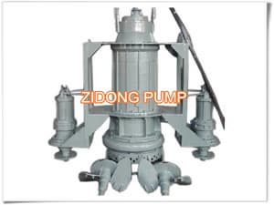submersible sand pump with 2 sides stir impeller